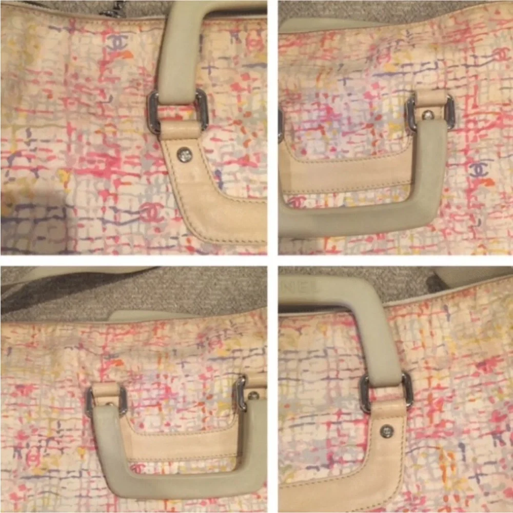 💕Chanel💕 multicolor rare retired clover, XL tote - Picture 3 of 16